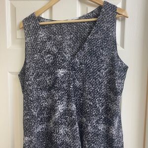 Black and White Cami Blouse